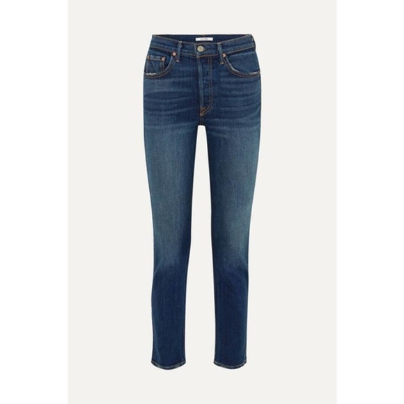 New GRLFRND Karolina High-rise Skinny Jeans - Mid denim Size 27 - Picture 1 of 12